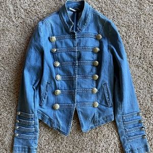 Free People Denim Military Jacket (used)